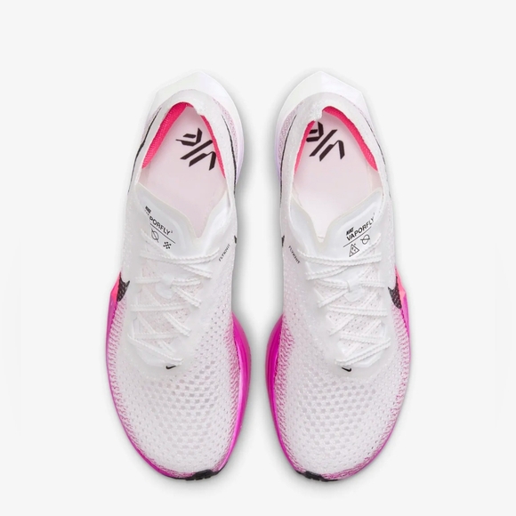 Nike ZoomX VaporFly Next% 3 'White Vivid Purple' [DV4130-104] Women's Size 7 - Picture 2 of 8